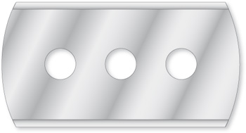 3-hole spare blade for household scraper