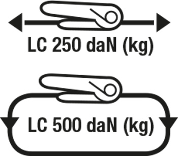 LC 250/500 daN (kg)