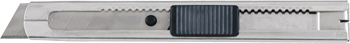Stainless steel snap off blade knife, 18 mm