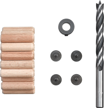 Drill and Dowel Set, 31 Piece, Ø 10 mm