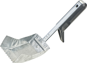 Adhesive dispensing trowel