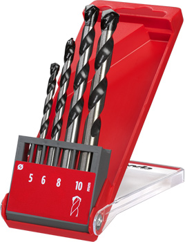 Concrete and Masonry Drill Bit Set, 4 pcs. and 5 pcs.