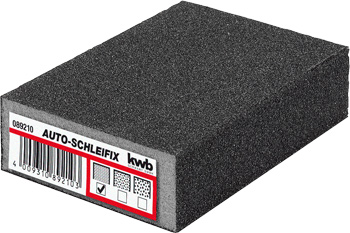 Sanding sponge AUTO-SCHLEIFIX, for PAINT & CAR, waterproof