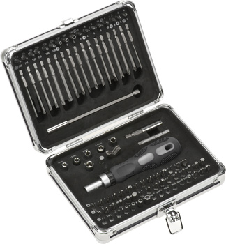 Bit Set in Aluminium Case, Promobox, 92 Piece