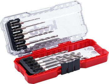 Bohrer-Box 10-teilig mit Metallbohrern