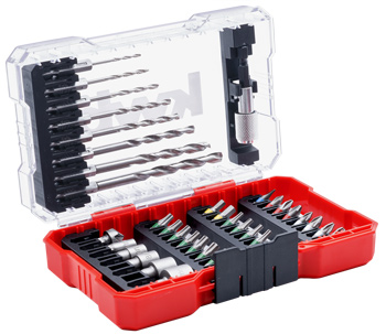 Bit- und Metallbohrer-Set 39-tlg., M-Box