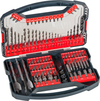 Bit and Drill Bit Set for Wood, Masonry and Metal, Promobox, 101 Piece