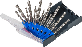 HSS metal drill set, 19 pcs.