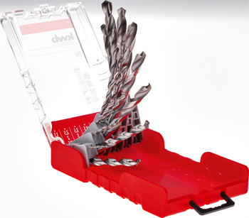 HSS-R Metal Drill Bit Set, 19 Piece, Ø 1-10 mm