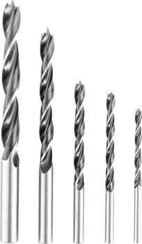 Spiral wood drill set, 5 pcs.