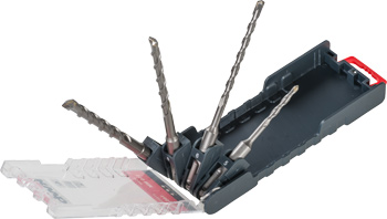 SDS Plus Hammer Drill Bit Set, Promobox, 4 Piece, Ø 5 / 6 / 8 / 10 mm