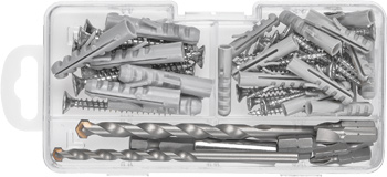 Befestigungszubehör-Set für Stein, 65-tlg.