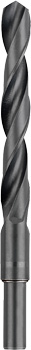 HSS-R Metal Drill Bit, Roll-Forged, DIN 338, Reduced Shank, 198 mm, Ø 19 mm