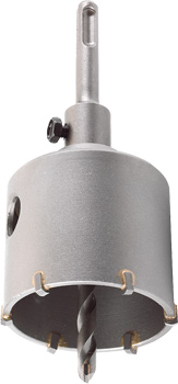 TCT Core Drill Bit with SDS Plus Shank and Pilot Drill Bit, Ø 66 mm