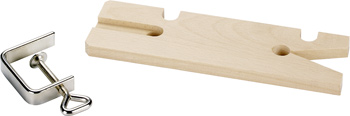 Fretsaw table with clamp