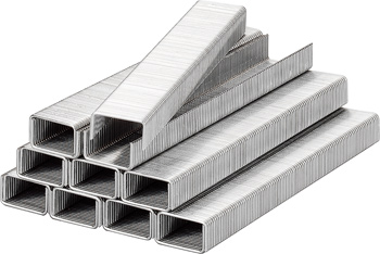 Staples, Flat Wire, Steel, 900 Piece, 12.3 x 10 mm