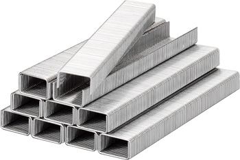 Staples, Flat Wire, Steel, 1000 Piece, 10.7 x 8 mm