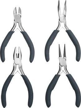 Set of electronic pliers, 4 pcs.