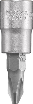 Socket Wrench Bit Insert, 1/4" x PH2