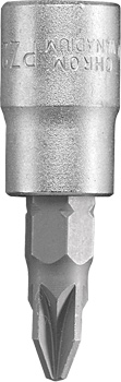 Socket Wrench Bit Insert, 1/4" x PZ2