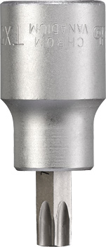 Socket Bit Insert, 1/2" x T50