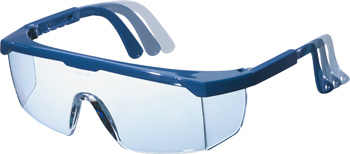 Klarsicht-Schutzbrille, Bügeltiefe verstellbar