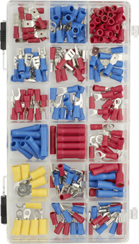 Cable connector and cable lug assortment, 200 Piece