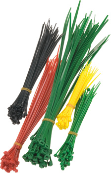 Assortiment de colliers pour câbles, 200 pcs.