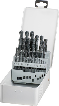 HSS Metal Drill Bit Set, 25 Piece, Ø 1–13 mm