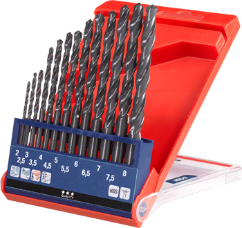 HSS Twist Drill Set, 6 / 10 / 13 / 19 pcs.