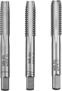 Hand Tap Set, 3 Piece, M4
