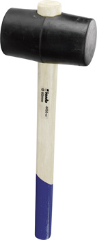 Rubber Hammer with Wooden Handle, 54 mm