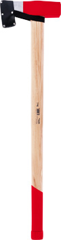 Log splitting maul, wooden shaft