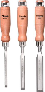 Wood chisel set, 3pc.