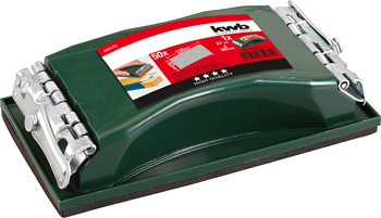 Plastic Hand Sander with Spring Clamp, 165 x 87 mm