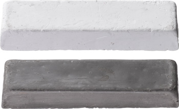 Polishing Compound Set for Pre-Polishing and Finishing, Brown and White, 2-Piece