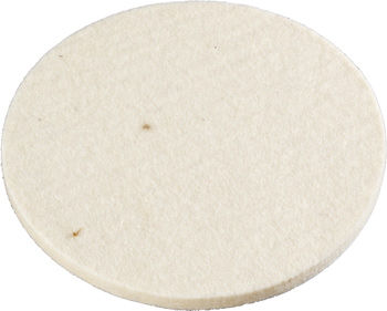 Quick-Stick Felt Polishing Pad for Applying Polishes and Waxes, Ø 125 mm