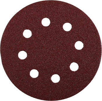 Quick-Stick Aluminium Oxide Sanding Discs for Wood and Metal, Perforated, 5 pcs, Ø 115 mm