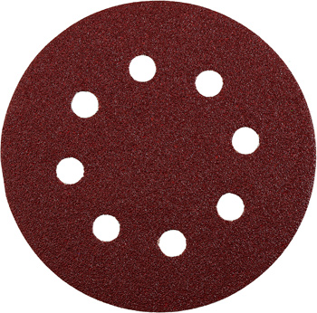Quick-Stick Aluminium Oxide Sanding Discs for Wood and Metal, Perforated, 5 Piece, Ø 125 mm, G320