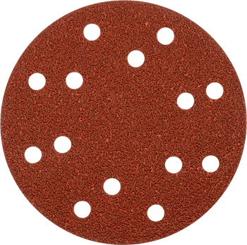 5 QUICK-STICK sanding discs for WOOD & METAL, aluminium oxide, Ø 150 mm, punched