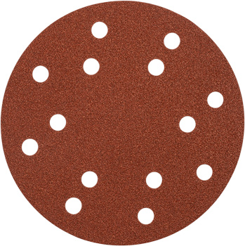 Quick-Stick Premium Corundum Sanding Discs for Wood and Metal, Perforated, 5 Piece, Ø 150 mm, G120