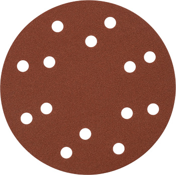 Quick-Stick Premium Corundum Sanding Discs for Wood and Metal, Perforated, 5 Piece, Ø 150 mm, G240