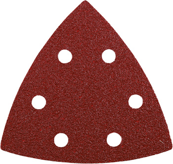 Quick-Stick Aluminium Oxide Sanding Triangles for Wood and Metal, Perforated, 20 Piece, 93 mm