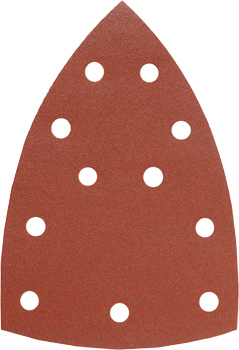 Quick-Stick Edelkorund-Schleifdreiecke-Set für Holz und Metall, gelocht, 15-tlg., 100 x 147 mm, K60 / K120 / K180