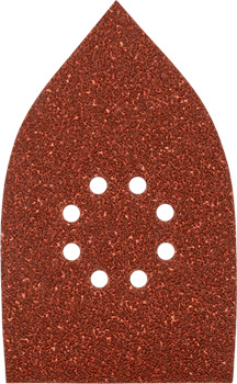 Quick-Stick Aluminium Oxide Sanding Triangles for Wood and Metal, Perforated, 5 Piece, 107 x 175 mm
