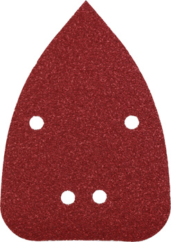 Quick-Stick Aluminium Oxide Sanding Triangles for Wood and Metal, Perforated, 5 Piece, 96 x 136 mm