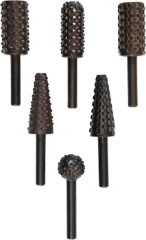 HCS Profile Rasp Set for Wood and Non-Ferrous Metalworking, 6-Piece