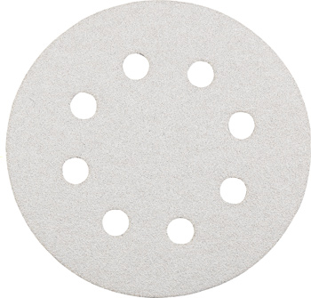 Quick-Stick Sanding Discs for Wood and Varnish, Perforated, Silver Sanding, 5 Piece, Ø 125 mm, G80
