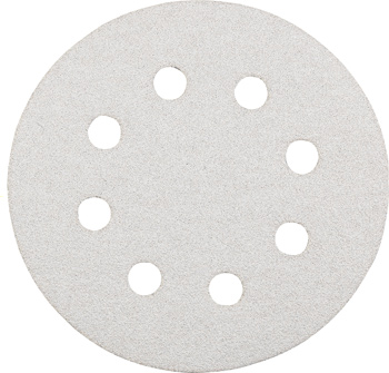 Quick-Stick Sanding Discs for Wood and Varnish, Perforated, Silver Sanding, 5 Piece, Ø 125 mm, G120