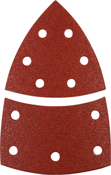 QUICK-STICK Schleifdreiecke, HOLZ & METALL, Edelkorund, 100 x 62 mm, 93 mm